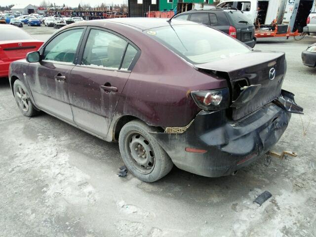 JM1BK32F771625361 - 2007 MAZDA 3 I PURPLE photo 3