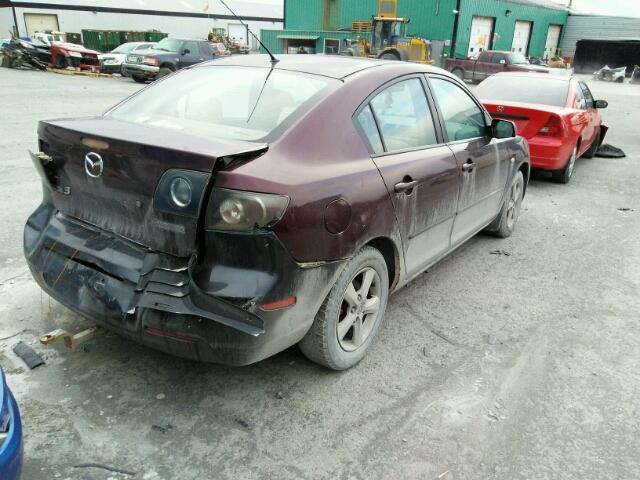 JM1BK32F771625361 - 2007 MAZDA 3 I PURPLE photo 4