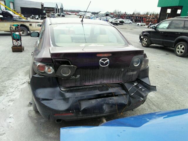 JM1BK32F771625361 - 2007 MAZDA 3 I PURPLE photo 9