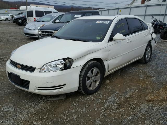 2G1WT58NX89221307 - 2008 CHEVROLET IMPALA LT WHITE photo 2