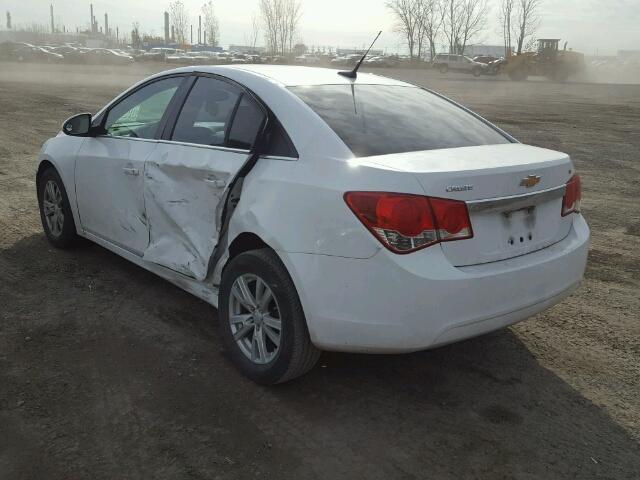 1G1PF5S91B7168805 - 2011 CHEVROLET CRUZE LT WHITE photo 3