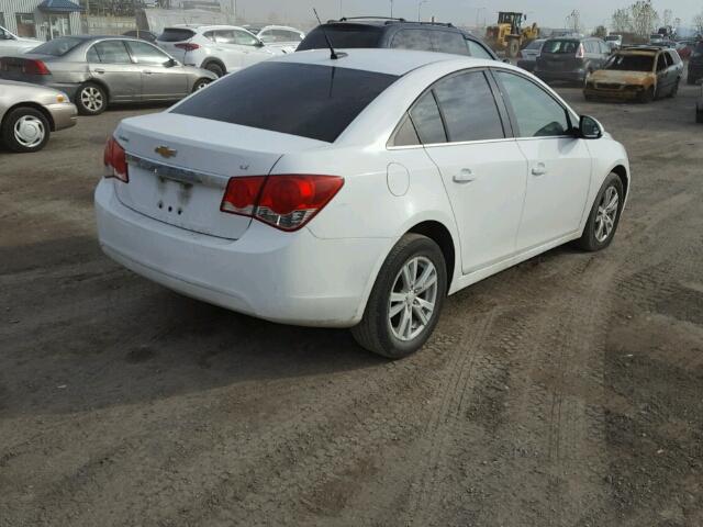 1G1PF5S91B7168805 - 2011 CHEVROLET CRUZE LT WHITE photo 4