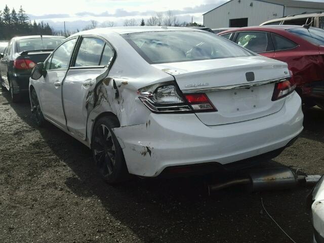 2HGFB6E5XDH200401 - 2013 HONDA CIVIC SI WHITE photo 3