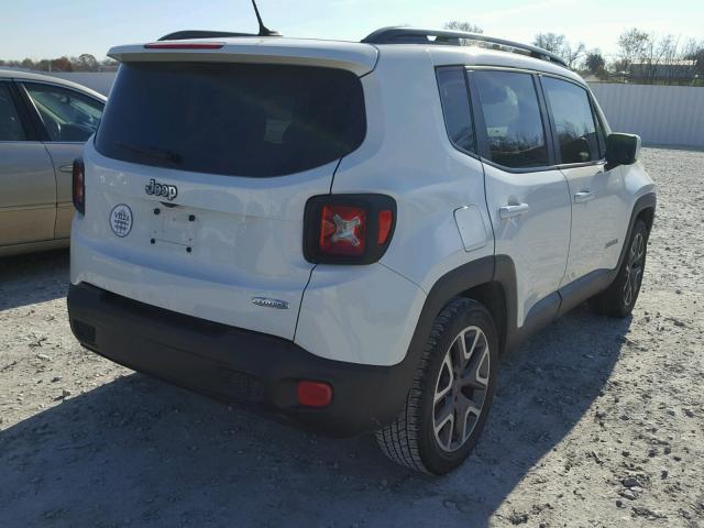 ZACCJABT8FPB25130 - 2015 JEEP RENEGADE L WHITE photo 4