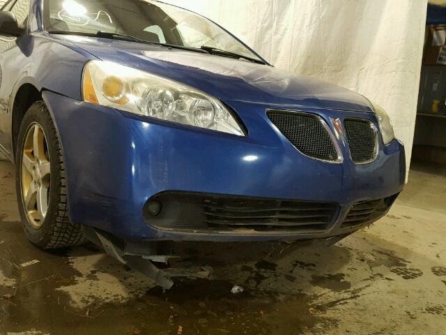 1G2ZG58N974158585 - 2007 PONTIAC G6 BASE BLUE photo 9