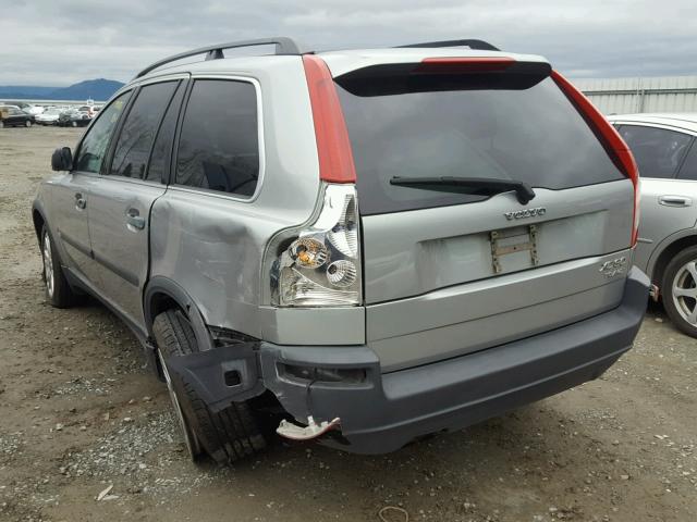 YV1CZ91HX31019448 - 2003 VOLVO XC90 T6 SILVER photo 3