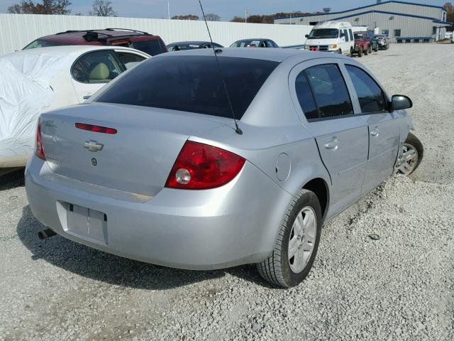 1G1AL55F367677008 - 2006 CHEVROLET COBALT LT SILVER photo 4