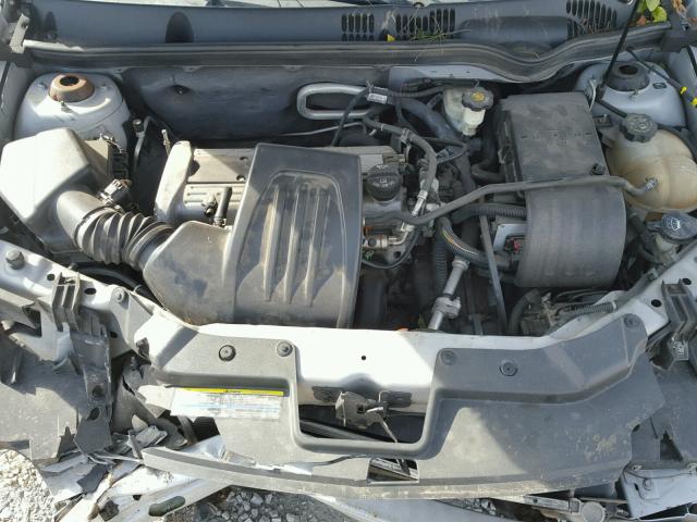 1G1AL55F367677008 - 2006 CHEVROLET COBALT LT SILVER photo 7