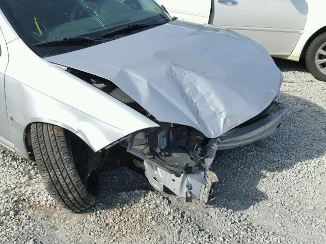 1G1AL55F367677008 - 2006 CHEVROLET COBALT LT SILVER photo 9