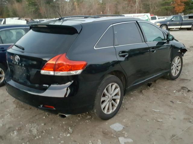 4T3BA3BB7BU020802 - 2011 TOYOTA VENZA BASE BLACK photo 4
