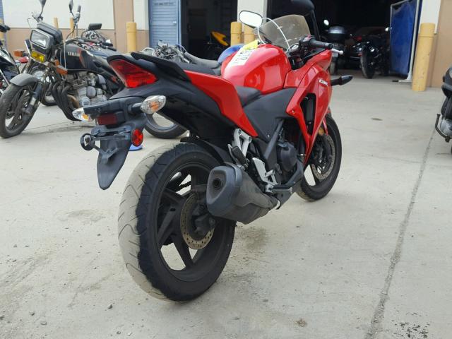 MLHMC4113D5300631 - 2013 HONDA CBR250 RA- RED photo 4