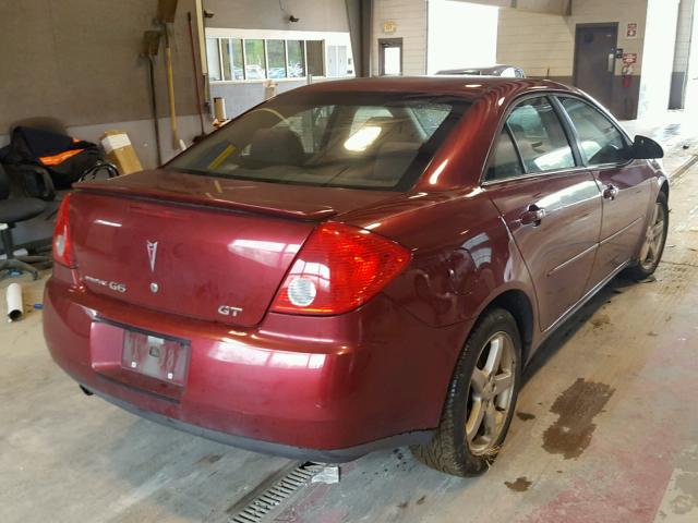 1G2ZH57N794120502 - 2009 PONTIAC G6 GT MAROON photo 4