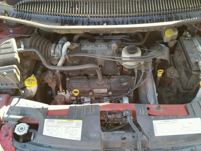 1D4GP24R06B754479 - 2006 DODGE GRAND CARA RED photo 7