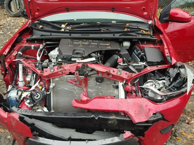 2T1BURHE3GC712360 - 2016 TOYOTA COROLLA L RED photo 7