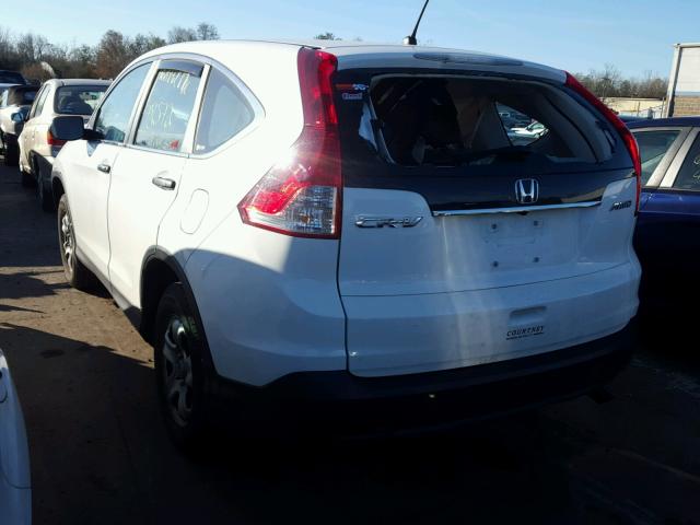 2HKRM4H36CH609067 - 2012 HONDA CR-V LX WHITE photo 3