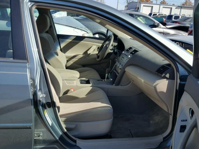 4T1BE46K79U893215 - 2009 TOYOTA CAMRY BASE GREEN photo 5