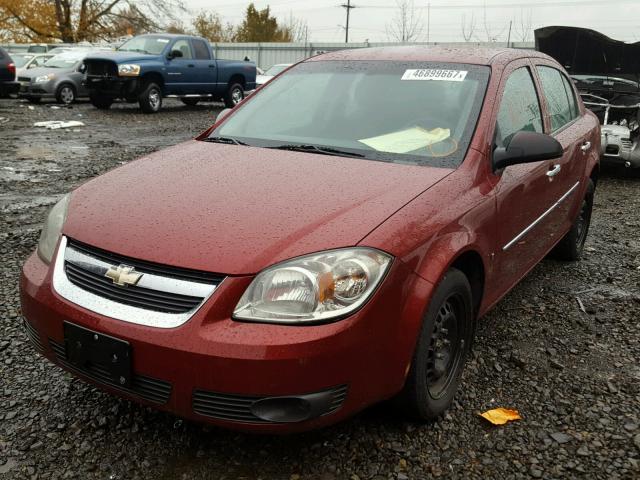 1G1AL58H597259227 - 2009 CHEVROLET COBALT LT RED photo 2