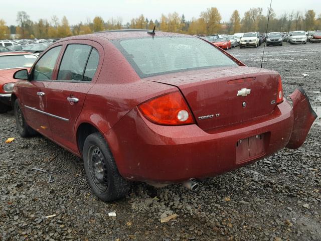 1G1AL58H597259227 - 2009 CHEVROLET COBALT LT RED photo 3