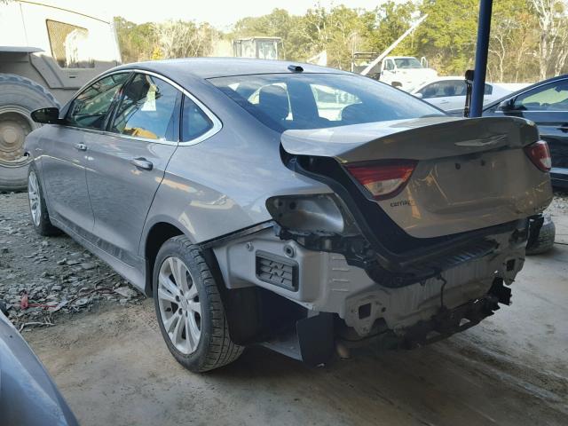 1C3CCCAB4FN631758 - 2015 CHRYSLER 200 LIMITE GRAY photo 3