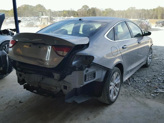 1C3CCCAB4FN631758 - 2015 CHRYSLER 200 LIMITE GRAY photo 4