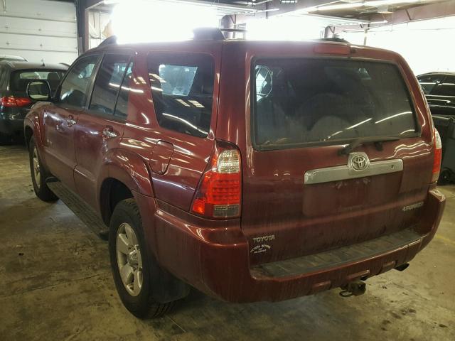 JTEBU14R368052322 - 2006 TOYOTA 4RUNNER SR RED photo 3