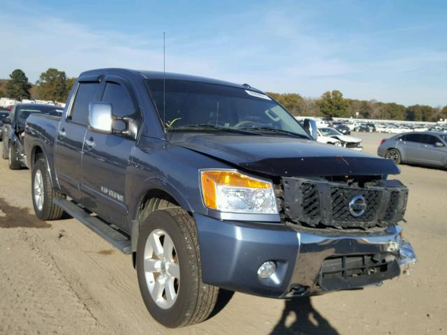 1N6BA0EC4CN308849 - 2012 NISSAN TITAN S BLUE photo 1