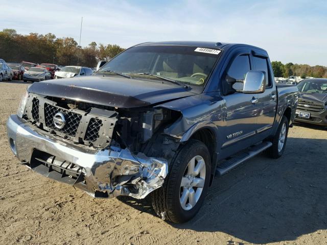 1N6BA0EC4CN308849 - 2012 NISSAN TITAN S BLUE photo 2