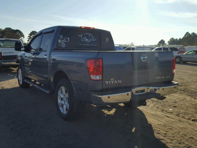 1N6BA0EC4CN308849 - 2012 NISSAN TITAN S BLUE photo 3