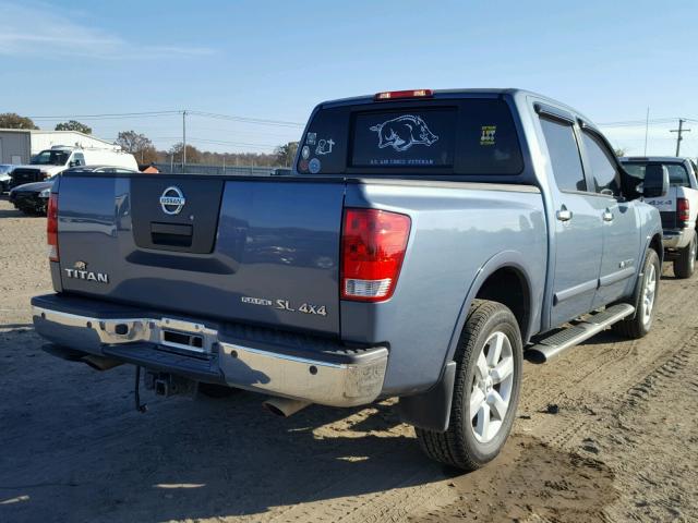 1N6BA0EC4CN308849 - 2012 NISSAN TITAN S BLUE photo 4