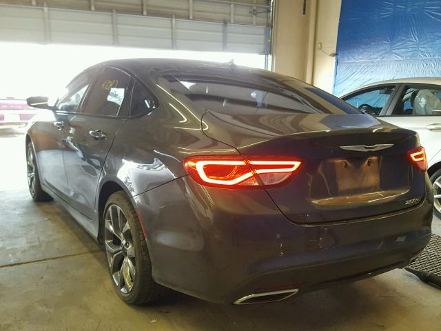 1C3CCCBB8GN120084 - 2016 CHRYSLER 200 S GRAY photo 3