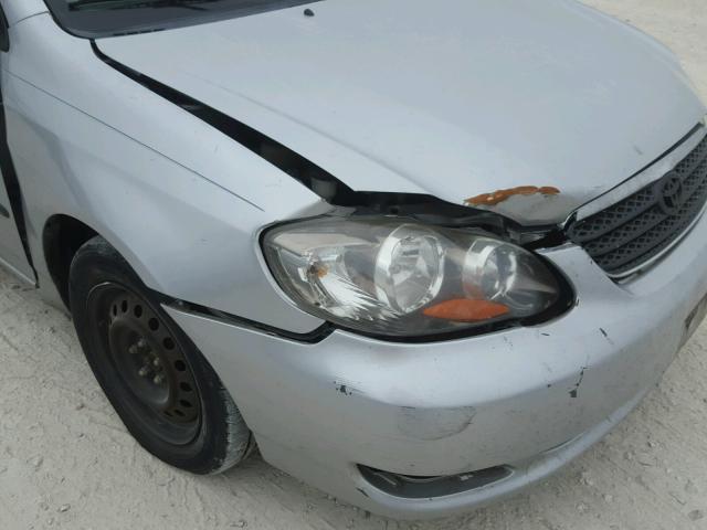 JTDBR32E670131775 - 2007 TOYOTA COROLLA CE SILVER photo 9