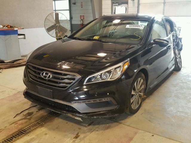 5NPE34AF1FH030420 - 2015 HYUNDAI SONATA SPO BLACK photo 2