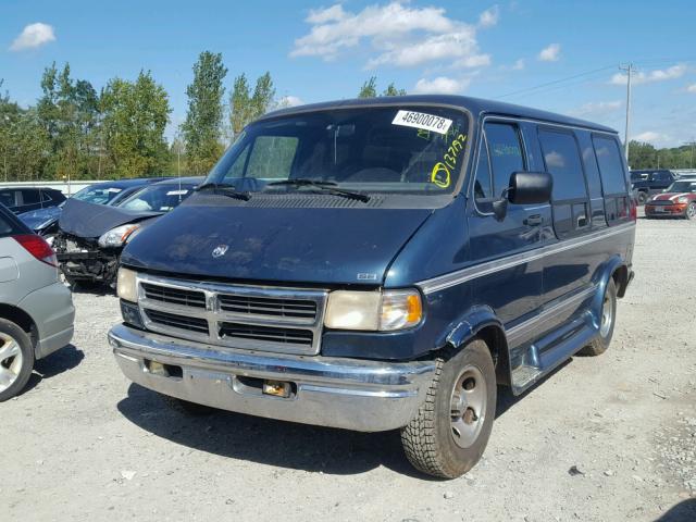 2B6HB21X4VK603743 - 1997 DODGE RAM VAN B2 GREEN photo 2