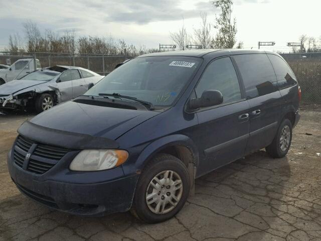 1D4GP25R76B692643 - 2006 DODGE CARAVAN SE BLUE photo 2