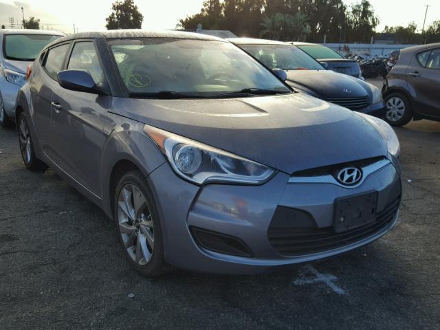 KMHTC6ADXGU286690 - 2016 HYUNDAI VELOSTER B GRAY photo 1