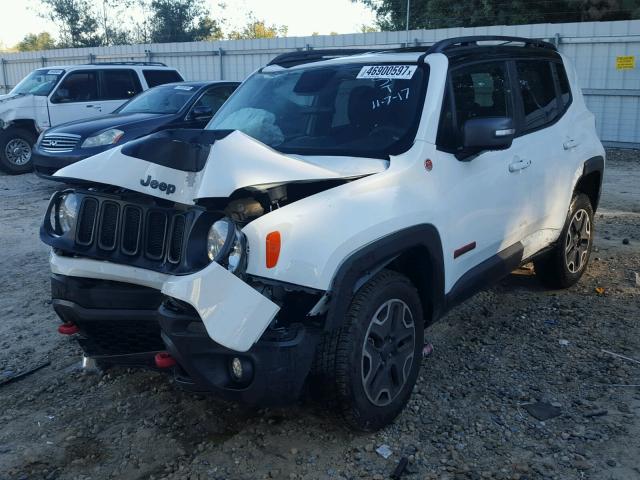 ZACCJBCB2HPE65890 - 2017 JEEP RENEGADE T WHITE photo 2