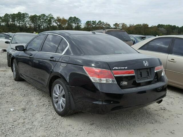 1HGCP2F8XBA062988 - 2011 HONDA ACCORD EXL BLACK photo 3