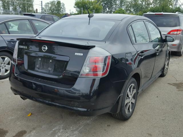 3N1AB6APXCL672400 - 2012 NISSAN SENTRA 2.0 BLACK photo 4