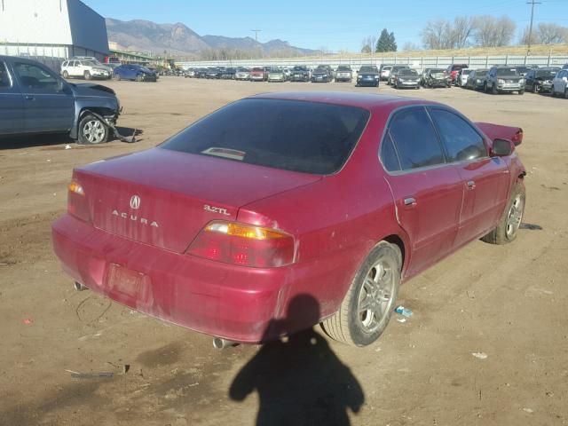 19UUA5665YA008741 - 2000 ACURA 3.2TL BURGUNDY photo 4