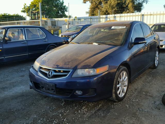 JH4CL96987C003654 - 2007 ACURA TSX BLUE photo 2