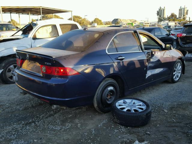 JH4CL96987C003654 - 2007 ACURA TSX BLUE photo 4