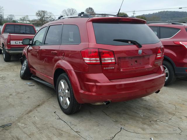 3D4PG5FV2AT225201 - 2010 DODGE JOURNEY SX MAROON photo 3