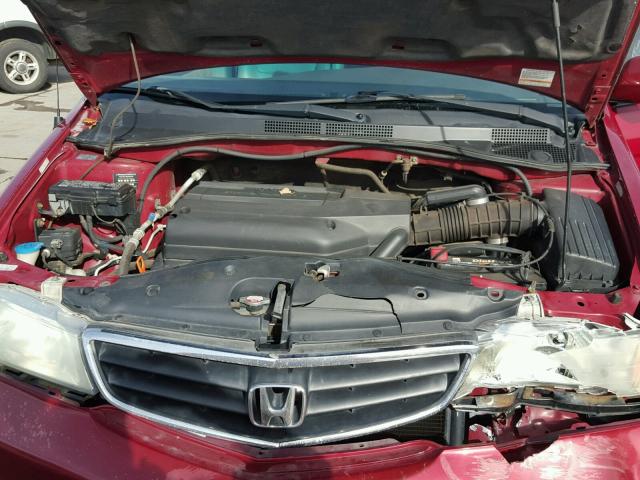 2HKRL18042H515677 - 2002 HONDA ODYSSEY EX RED photo 7