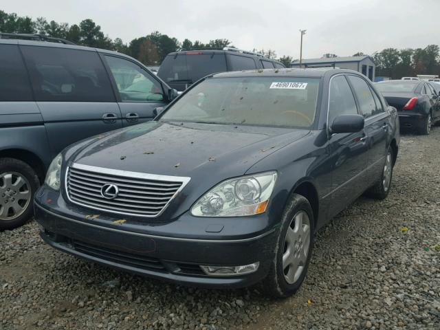 JTHBN36F040164716 - 2004 LEXUS LS 430 GRAY photo 2