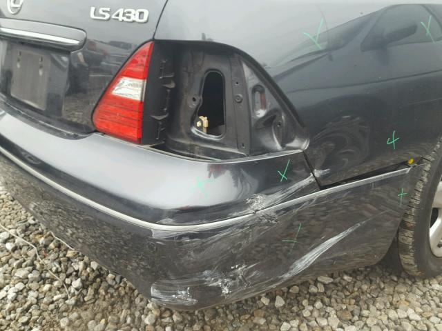 JTHBN36F040164716 - 2004 LEXUS LS 430 GRAY photo 9