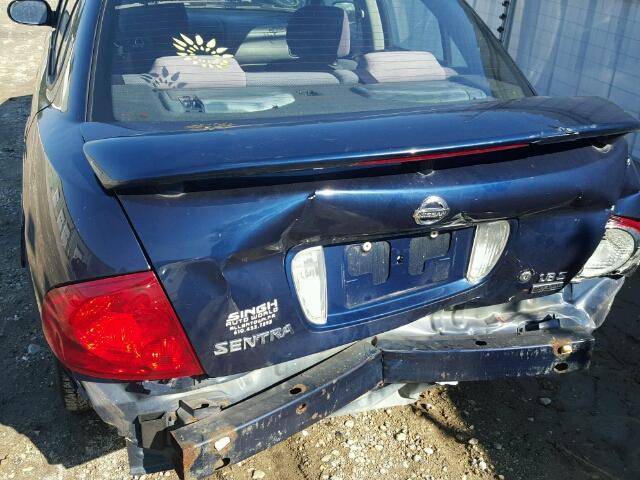 3N1CB51D76L493793 - 2006 NISSAN SENTRA 1.8 BLUE photo 9