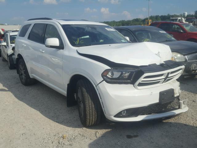 1C4RDJDG1HC945283 - 2017 DODGE DURANGO GT WHITE photo 1