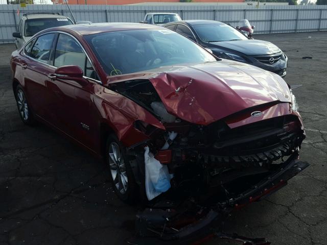 3FA6P0SU0HR354320 - 2017 FORD FUSION TIT RED photo 1