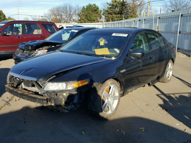 19UUA66215A017404 - 2005 ACURA TL BLACK photo 2