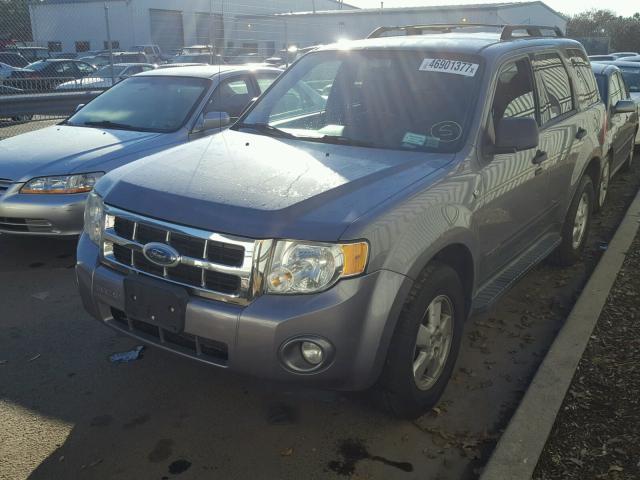 1FMCU93118KC05445 - 2008 FORD ESCAPE XLT GRAY photo 2